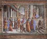 Domenicho Ghirlandaio Tempelgang Marias oil painting reproduction